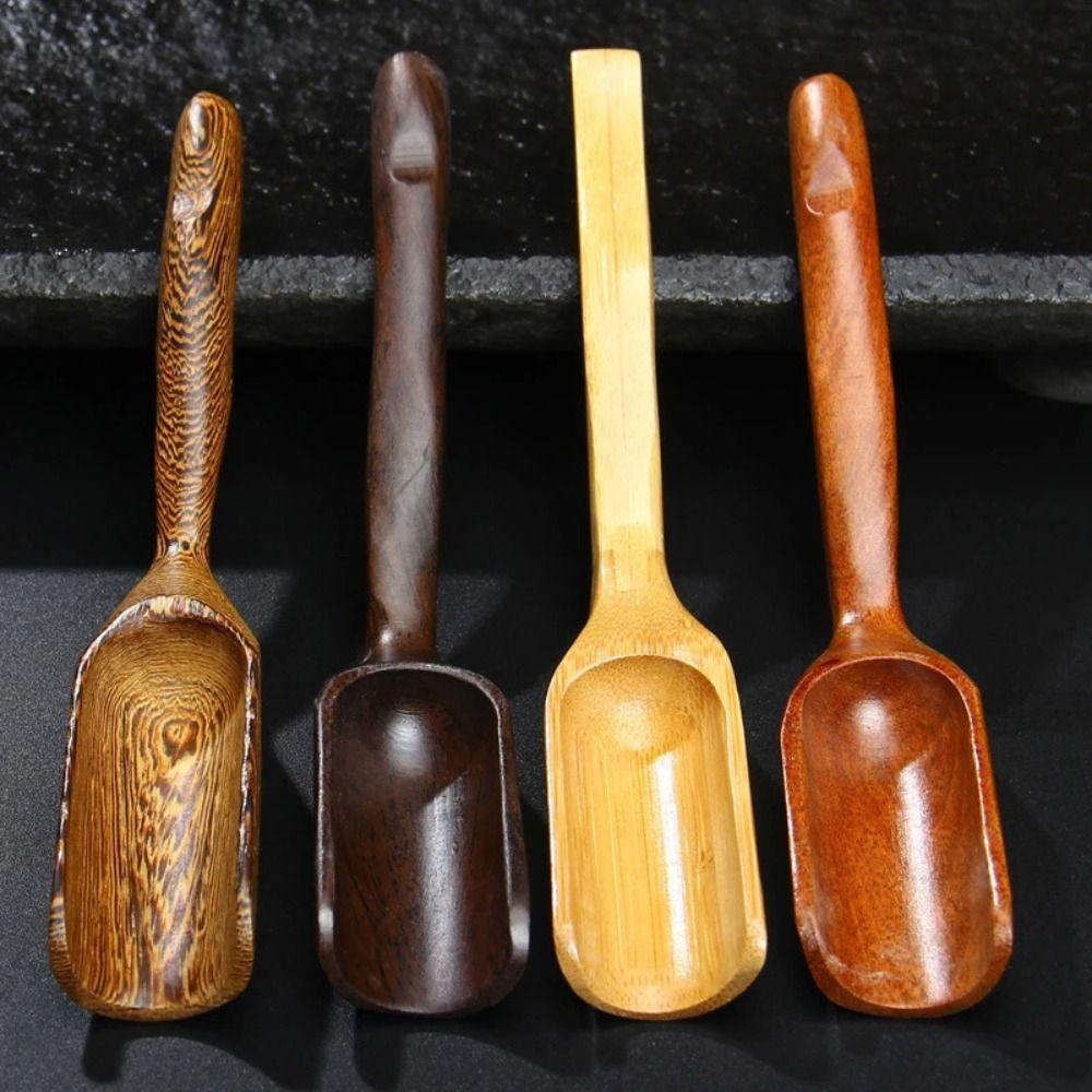 Portable Tea Scoop Natural Bamboo Tea Shovel High Quality Teaspoon