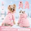 Windproof Dog Winter Coat Fully-Covered Belly Warm Dog Apparel Practical Pet Snowsuit  Winter Use