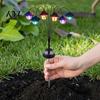 Flexible Pole Solar Lanterns Swaying Lantern, Outdoor Waterproof 6-Head Pathway Stake Light, Auto on Garden Lights Off Landscape Light for Lawn