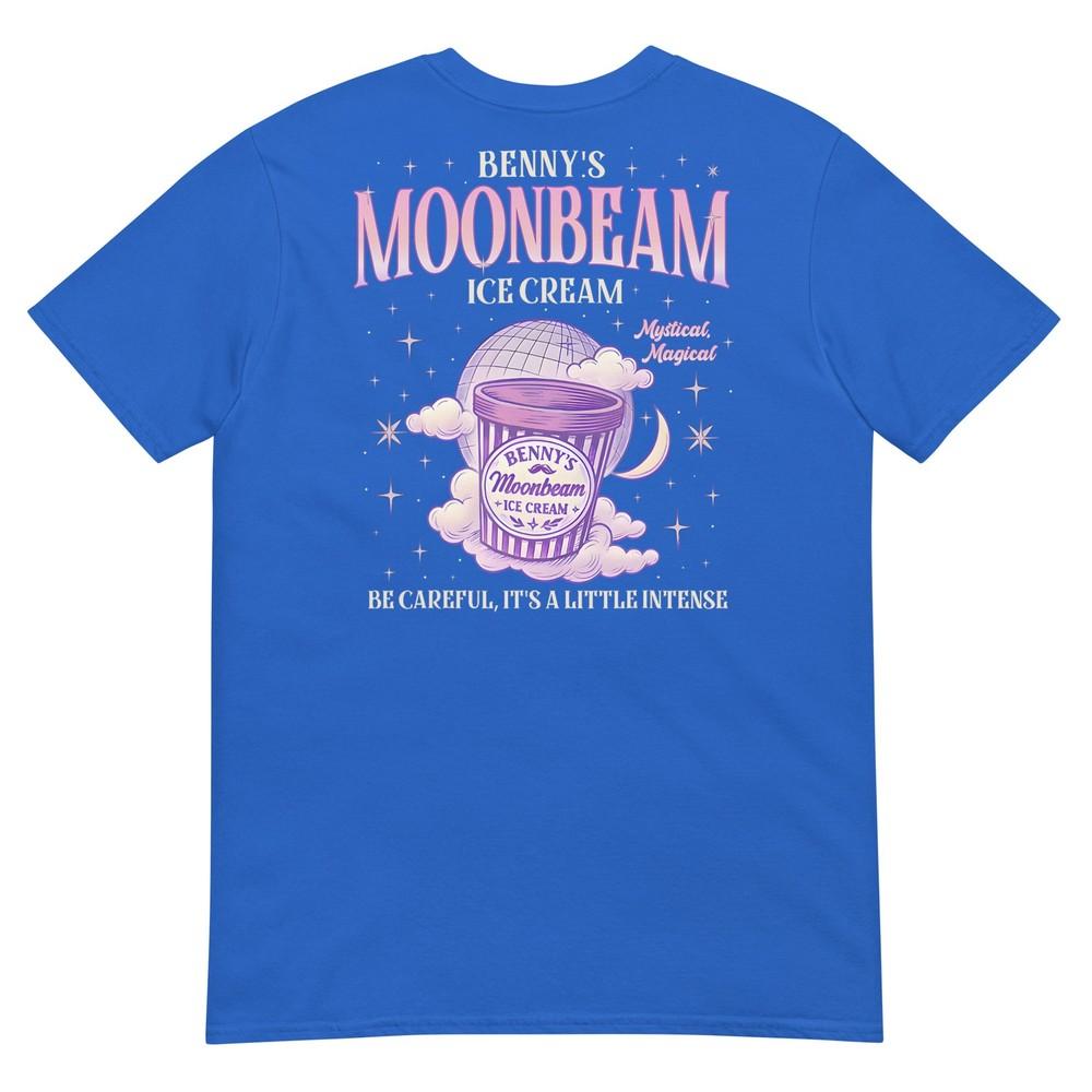 Vintage Moonbeam Ice Cream Truck Retro Double Scoop Popsicle TShirt