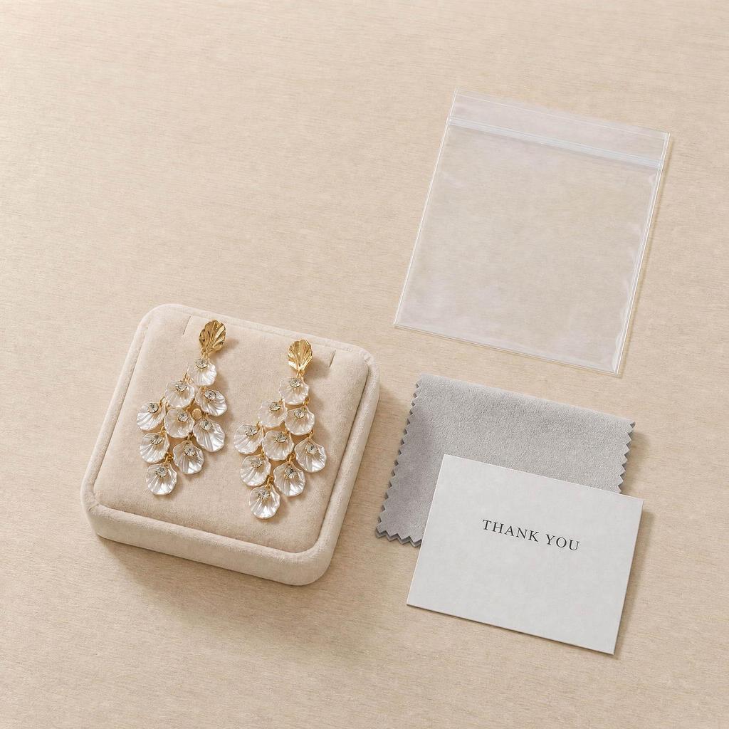 Французские Высококлассные Длинные Серьги с Ракушками и Кисточками: 2026 Ретро-стиль Преувеличенные шипы