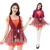Halloween costume Little Red Riding Hood carnival costume cosplay witch costume broom witch skirt cape