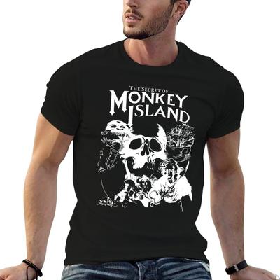 Футболка The Secret of Monkey Island футболка для мужчины футболки из 100% хлопка с принтами g мужские футболки для мужчин Футболка