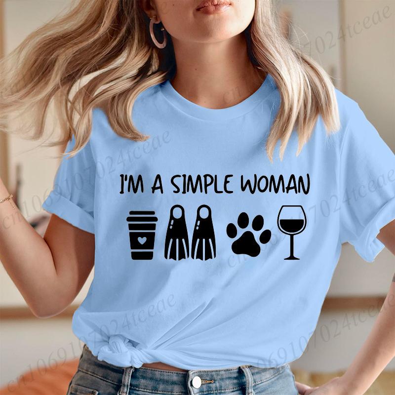Scuba Diving Coffee Dog Wine Women Tshirt Coffee Lover Dog Paw Women Scuba Diving Shirt Dog Owner Girl TshirtWomens Clothing