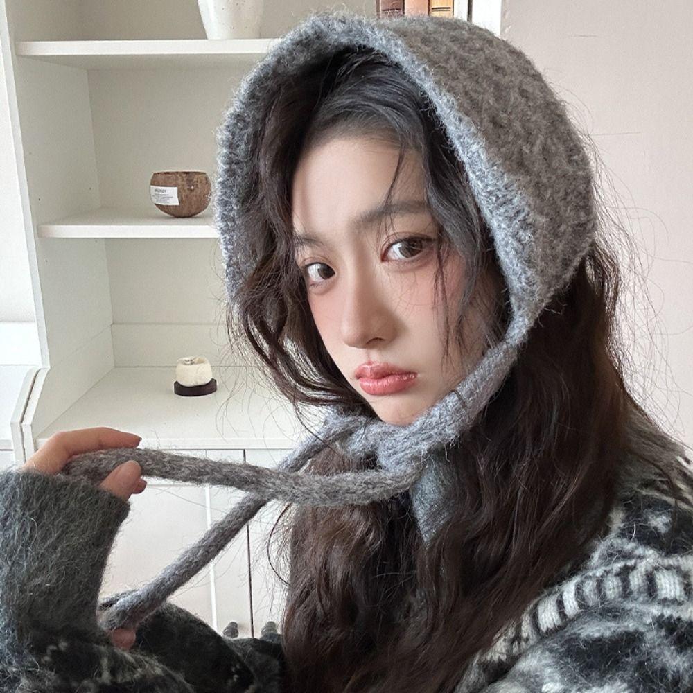 Thickening Knitted Earmuffs Windproof Earlap Warmer Fashion Wool Strappy Ear Muff Casual Wear