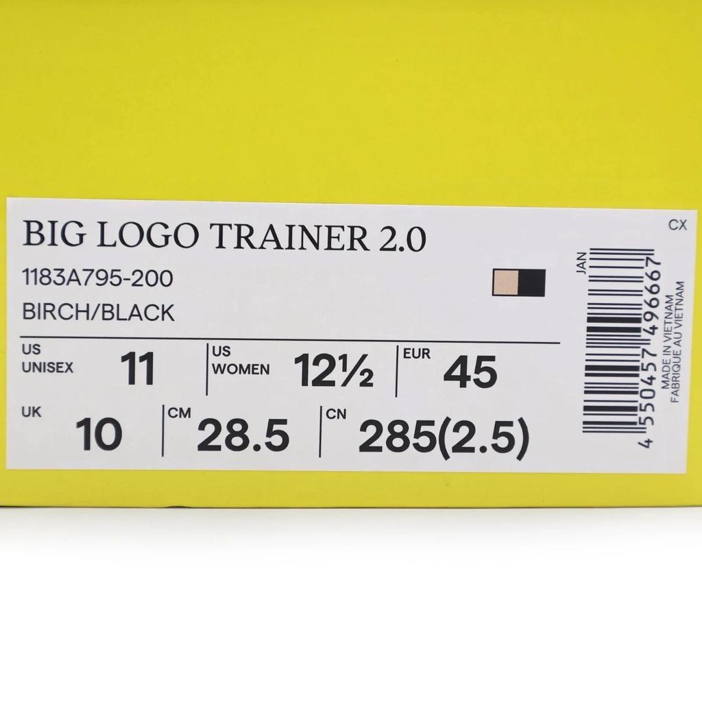 1183A795-200 Кроссовки Onitsuka Tiger с большим логотипом 2.0 Березовый Черный (Мужской)
