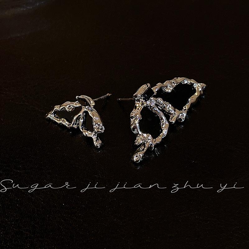 CANXING инкрустированные цирконием черные серьги-бабочки женские индивидуальные модные серьги свадебные украшения подарки на день рождения