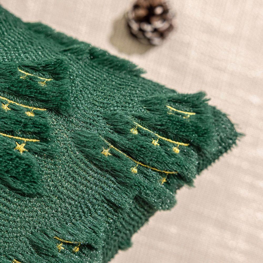 Christmas Tree Christmas Plush Pillowcase Square Cushion Cover Warm Throw Pillowcover Sofa/Bed