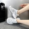 Chunky Sneakers Fashion Mesh Breathable Shoes Women Sports Running 5CM Chunky Sneakers Breathable Leisure Casual Sports Shoes