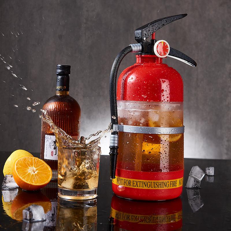 Beer Barrel Fire Extinguisher Wine Cannon Draft Beer Machine Beverage Barrel Dispenser Family Creative Water Dispenser