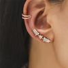 Bohemian No Piercing Crystal Rhinestone Ear Cuff Set Girls Women Wrap Stud Clip Earrings Ear Studs Fashion Women Jewelry