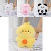 Smiling Lovable Plush Animal Keychain Soft And Delicate Valentines Gift Charm