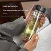 Wanxiang Double-Layer Borosilicate Glass Business Travel Mug