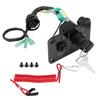 Keenso 12V Waterproof Switch Panel Assembly with Single Key Engine Ignition Key for Outboard Motor Yachts