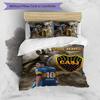 3pcs Custom Name Boca Juniors logo Bedding Set Duvet Cover Closure Includes 1 Duvet Cover&2 Pillowcases for All Seasons Bedroom Decor