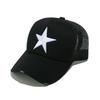 Сетчатая бейсболка в стиле стритвир с 3D вышивкой звезд, летняя кепка snapback, хип-хоп кепка, уличная кепка-тракер Y2K с цветовыми блоками для женщин и мужчин