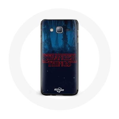 Coque - MANIACASE - Samsung Galaxy J3 - Logo Stranger Things - Souple - Protection
