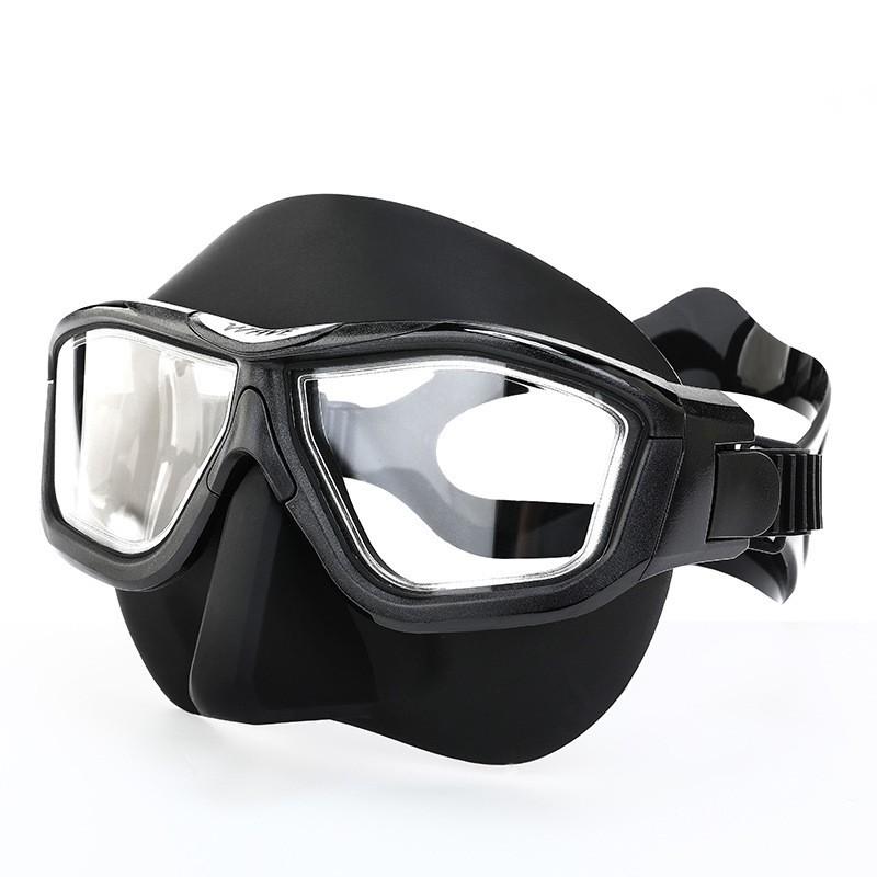 WAVE Anti-Fog Diving Mask Low Volume Freediving Mask Scuba Snorkeling Gear for Adults