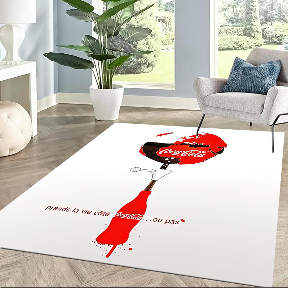 Квадратные коврики Coca-cola Classic с крышками — отличный выбор для гостиных, спален, домашнего декора и в качестве подарков.