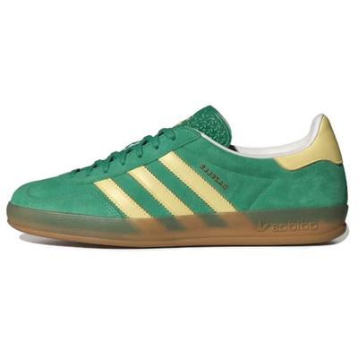 Gazelle Indoor Semi Court Зеленые почти желтые кроссовки унисекс Gum IH7500