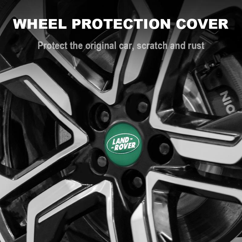 4Pcs 56mm 60mm Car Logo Wheel Center Hub Caps Badge Rim Cover Emblem For Land Rover Range Rover Evoque Velar Defender Discovery rf3