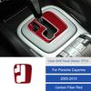 For Porsche Cayenne 2003 2004 2005 2006 2007 2008 2009 2010 Carbon Fiber / PVC Soft Center Console Gear Shift Panel Sticker