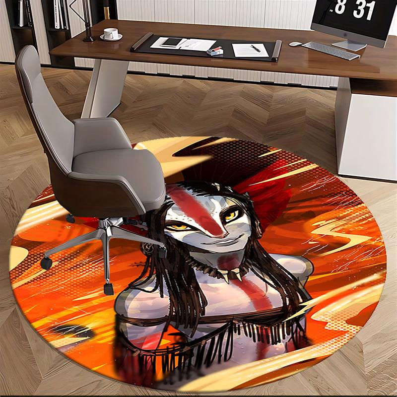Vivid Fantasy Art Chair Mat - Round Carpet for Home Decor, Office Use, Gift Idea - Fits Various Rooms Including Bedroom and Living Room0251b