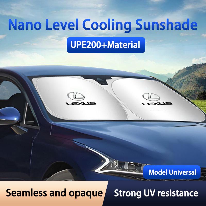 Car Stickers Thicken Strong UV Resistance Car Sun Visor Sunshade Front Glass Sunscreen For Lexus ES RX NX LS UX LM LX GX LC RZ I XM6