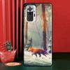 Акварельная живопись Чехол с лисой для Xiaomi Redmi Note 12 Pro 11 9 8 10 Pro 9S 10S 11S 12S Redmi 12C 9C 10A 10C