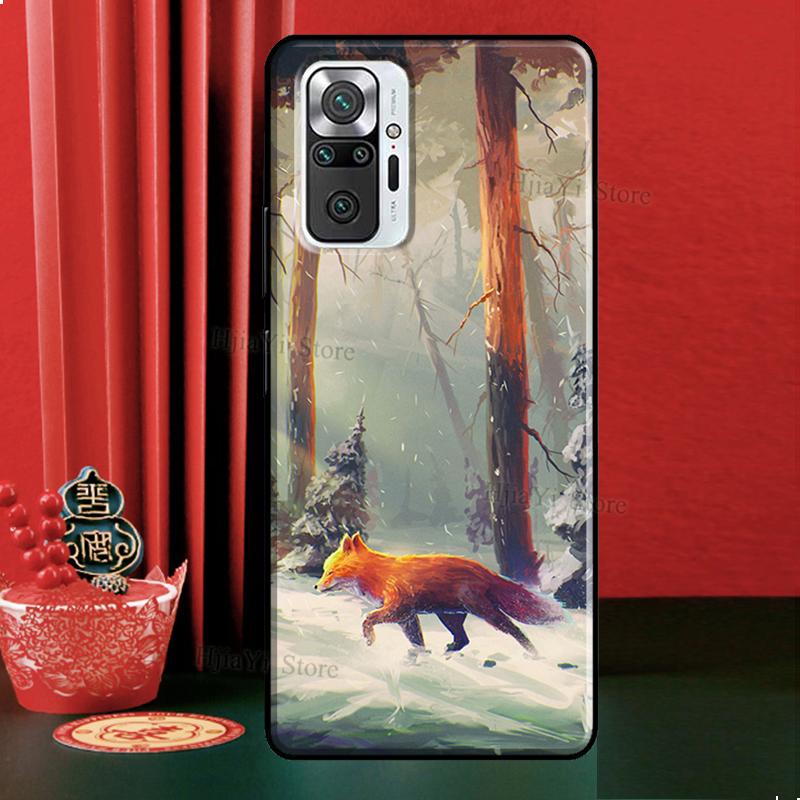 Акварельная живопись Чехол с лисой для Xiaomi Redmi Note 12 Pro 11 9 8 10 Pro 9S 10S 11S 12S Redmi 12C 9C 10A 10C