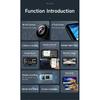JIUYIN 4K HD DVR 6 inch Universal Car Radio Multimedia Navigation Wireless CarPlay Android Auto Mirror Music Player