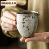 185ml Hand-painted Wisteria Flower Tea Pitcher Divide Tea Cha Hai Dispenser Justice Cup Kung Fu Tea Fair Mug Tableware Supplies