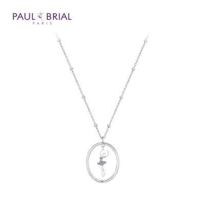 PAULBRIAL [СЕРЕБРО] Балерина PASN003S Ожерелье