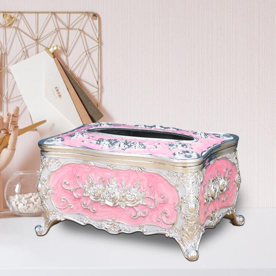 Европейская коробка для салфеток, большая вместимость, легкий доступ, крышка для коробки салфеток, акриловый держатель для салфеток, роскошное украшение для дома