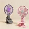 Portable Mini Bladeless Electric USB Rechargeable Three-Speed Handheld Fan with Clip for Outdoor Hotel Cars RVs & Household Use