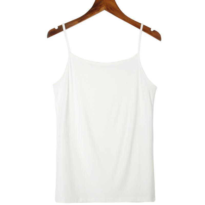 Women's Slim Fit Spring & Summer Solid Color Camisole Vest
