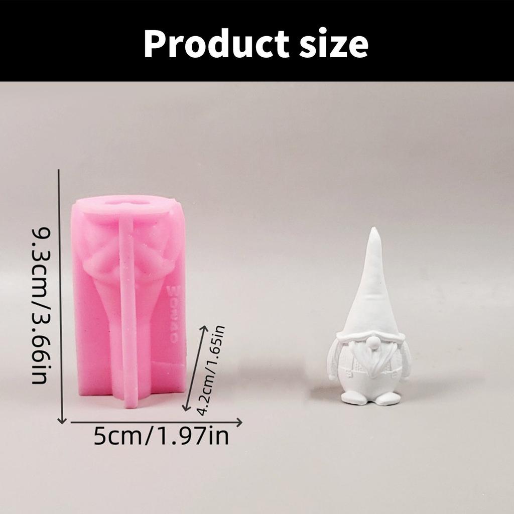 Силиконовые формы для свечей и мыла из гипса в виде гномов, силиконовые формы для шоколада и мастики