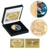 Commemorative coins, copper coins, anime related coins, gold-plated die cast metal coins, handicrafts
