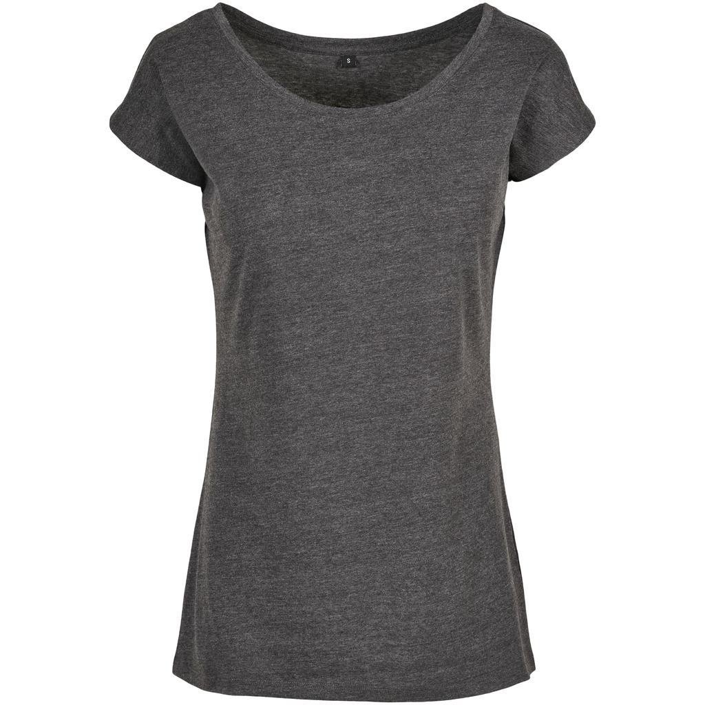 Build Your Brand Womens/Ladies Wide Neck T-Shirt