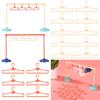 Cute Kids Toy Gift Garment Organizer Hangers Dollhouse Furniture Doll Accessories Clothes Rack