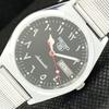 ВОССТАНОВЛЕННЫЕ ВИНТАЖНЫЕ SEIKO 5 AUTO 6309A ЯПОНИЯ МУЖСКИЕ АРАБСКИЕ ЧЕРНЫЕ ЧАСЫ a298957-2