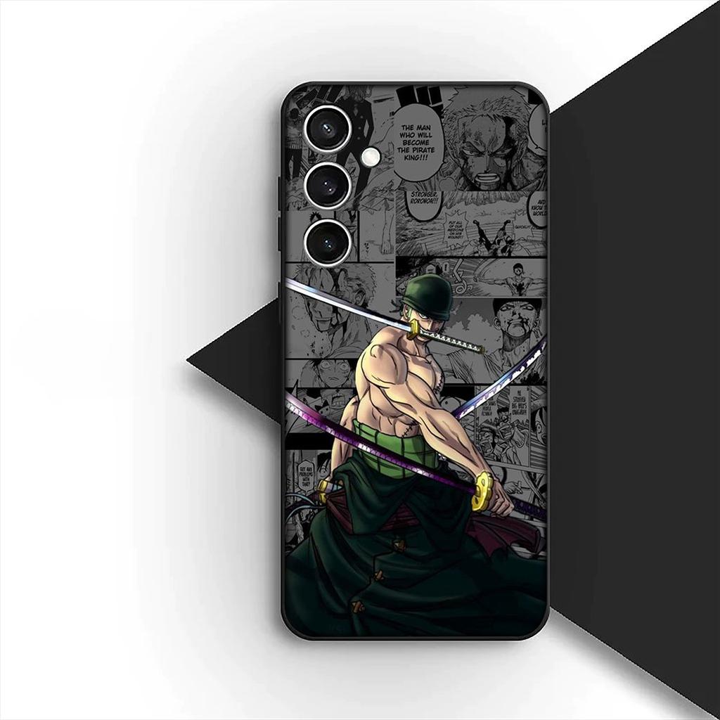 Cover for Samsung Galaxy S24 S25 S23 FE Ultra Plus S7 Edge S25+ S23+ A56 5G Phone Case Roronoa Zoro Boa Hancock One Luffy Pieces