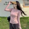 Защитная от УФ-лучей футболка с воротником-стойкой для женщин, быстросохнущая, толстовки, куртки для улицы, для велоспорта