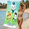 Customizable personalized beach towels Octonauts themed designs.Suitable for the beach, yoga, sports;ideal as beach accessories
