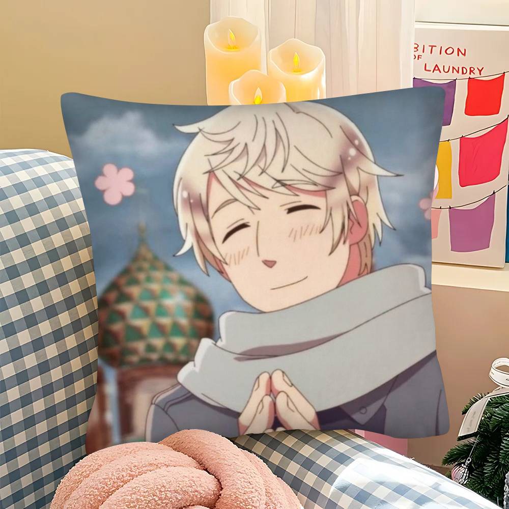 1 шт. Аниме H-Hetalia World Stars Наволочка Модная Квадратная Наволочка Спальня Диван Комната Ins Декор Отдых