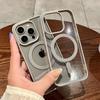Ударопрочный акриловый магнитный прозрачный чехол для телефона iPhone 15 14 13 12 11 Pro Max 14 Plus для беспроводной зарядки Magsafe, жесткий чехол для ПК