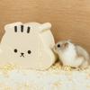 Cute Cartoon Hamster Hideout House Washable Magnetic Door Hamster Hide Cave Viewing Window Pet Habitat Decors Pet Supplies