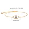 Factory Price Adjustable 925 Sterling Silver Blue Evil Eyes Bracelet