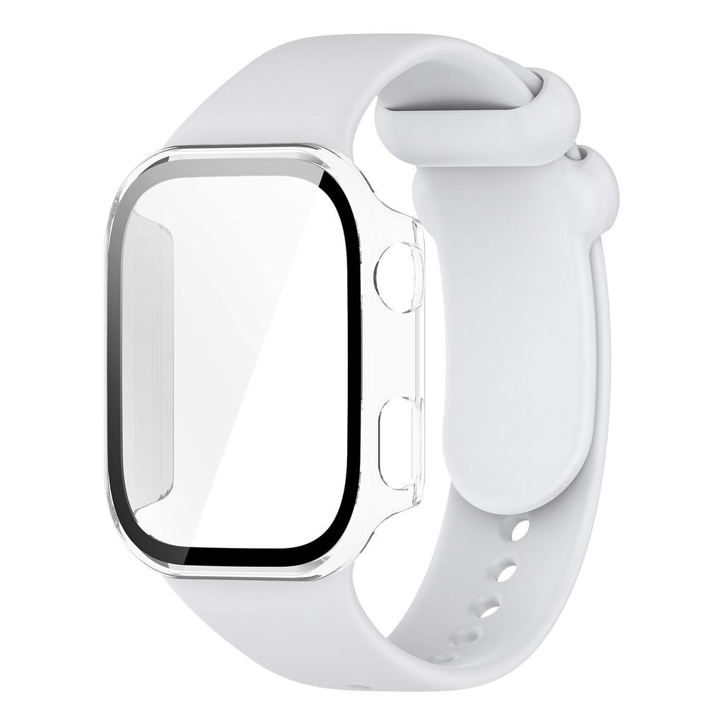 Силиконовый ремешок с чехлом-крышкой из поликарбоната для Redmi Watch 6, спортивный, удобный сменный браслет для Xiaomi Redmi Watch6