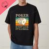 Покер - это не про удачу; Дело в навыке. Унисекс-футболка 'Lucky Poker' с принтом из чистого хлопка